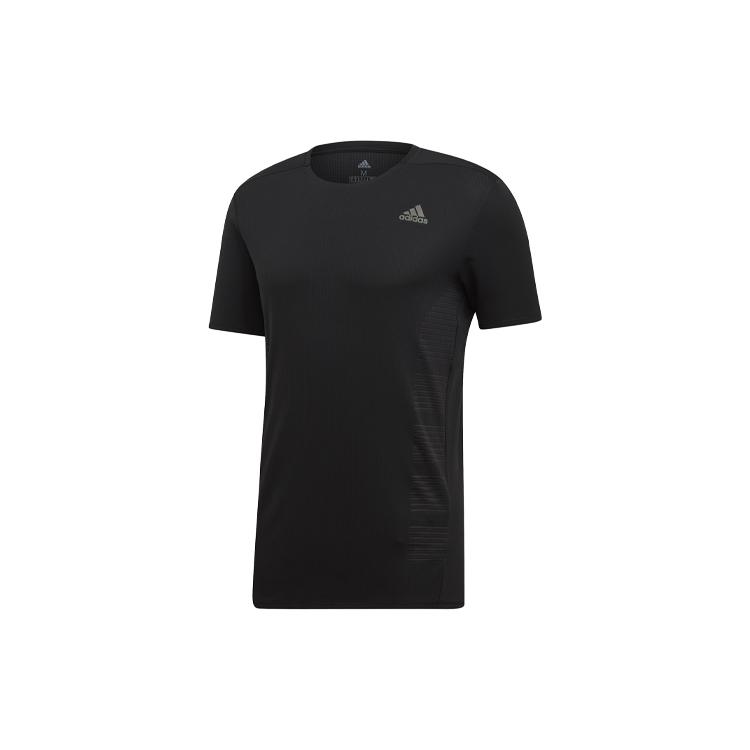 Adidas T Shirts Men's Black Crew Neck Moderate Straight Fit DQ1846