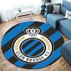 Club Brugge KV Round Area Rug,Carpet Rug for Living Room Bedroom Sofa Playroom Decor,Non-slip Floor Mat