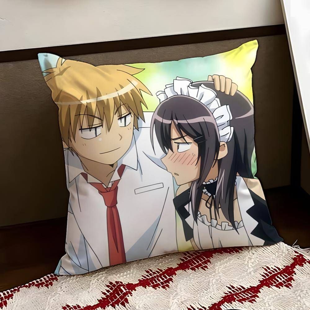 MMaid Sama Anime Cushion Cover Reversible Soft Durable Pillow Cover Home  Car MultiScene Use for Daily Comfort