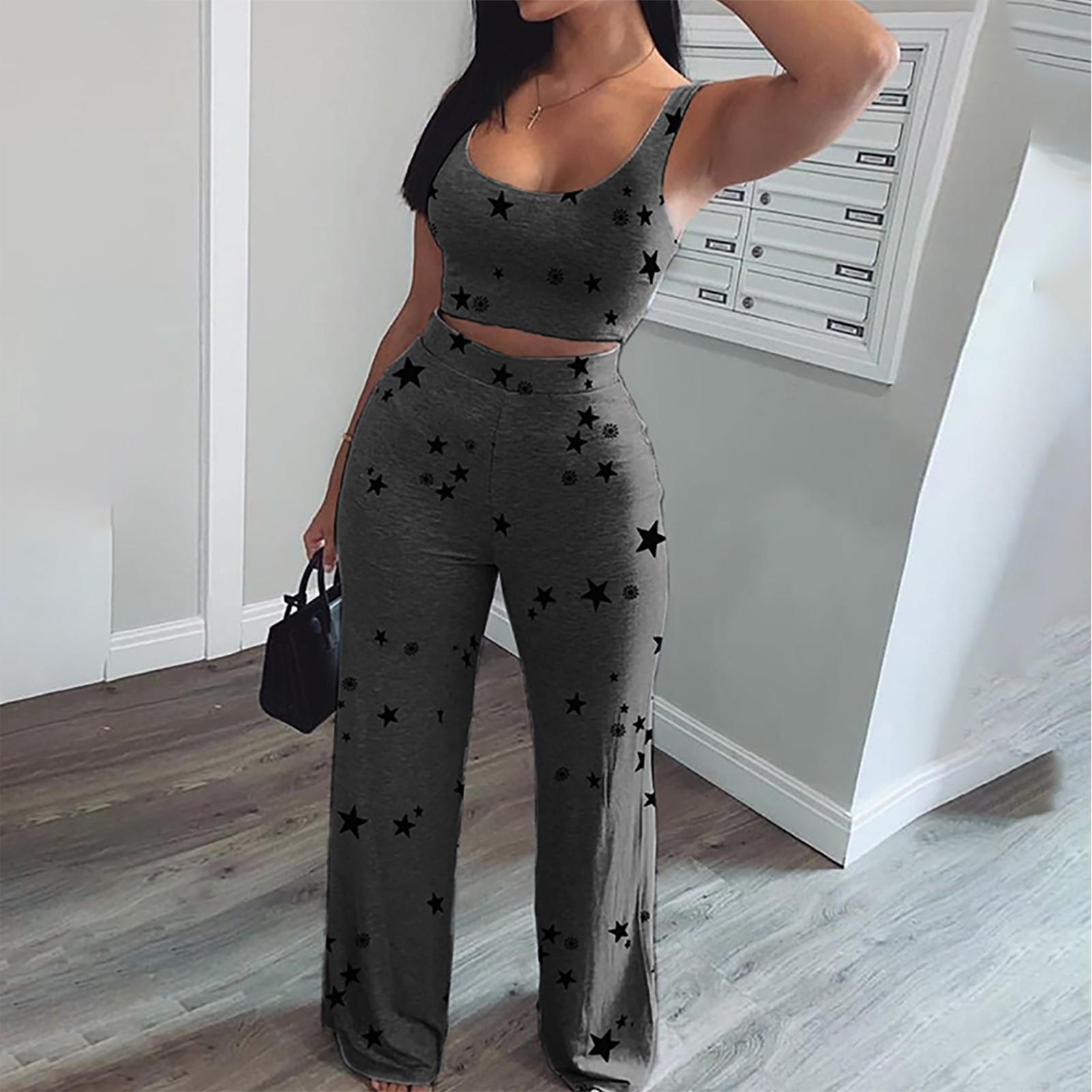 

Летняя повседневная спортивная майка Брюки Повседневный спортивный костюм для отдыха L