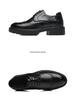 Men's Leather Elevator Brogue Shoes, 8cm & 10cm Height, Thick Sole, Formal Business & Wedding