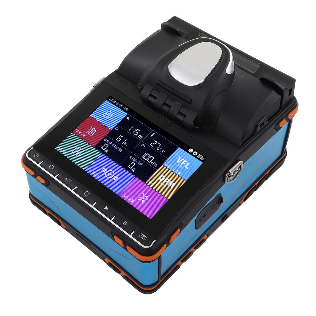 Automatic Optical Fiber Fusion Splicer Kit Touching Screen 6 Motor Optical Fiber Welding Splicing Machine