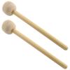 2Pcs Felt Drumsticks, Soft Mallet .80inch Bass Drum Mallet, Percussion Sticks with Wooden