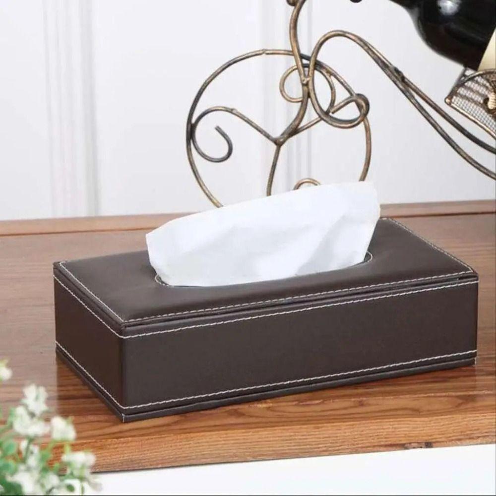 Waterproof Napkin Case Rectangular Tissue Tray Storage Container Paper Holder  Household