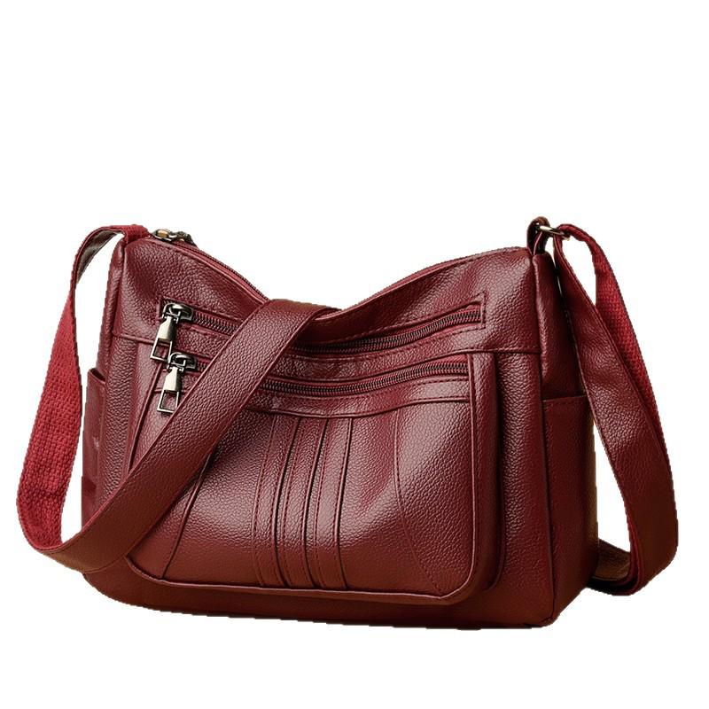 2025 Stylish Retro Leather Mummy Shopper & Crossbody Bag