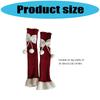 Fashionable Women's Leg Warmers Ribbed Socks Elastic Lace Trim with Cute Bows and Fuzzy Ball Winter Accessories