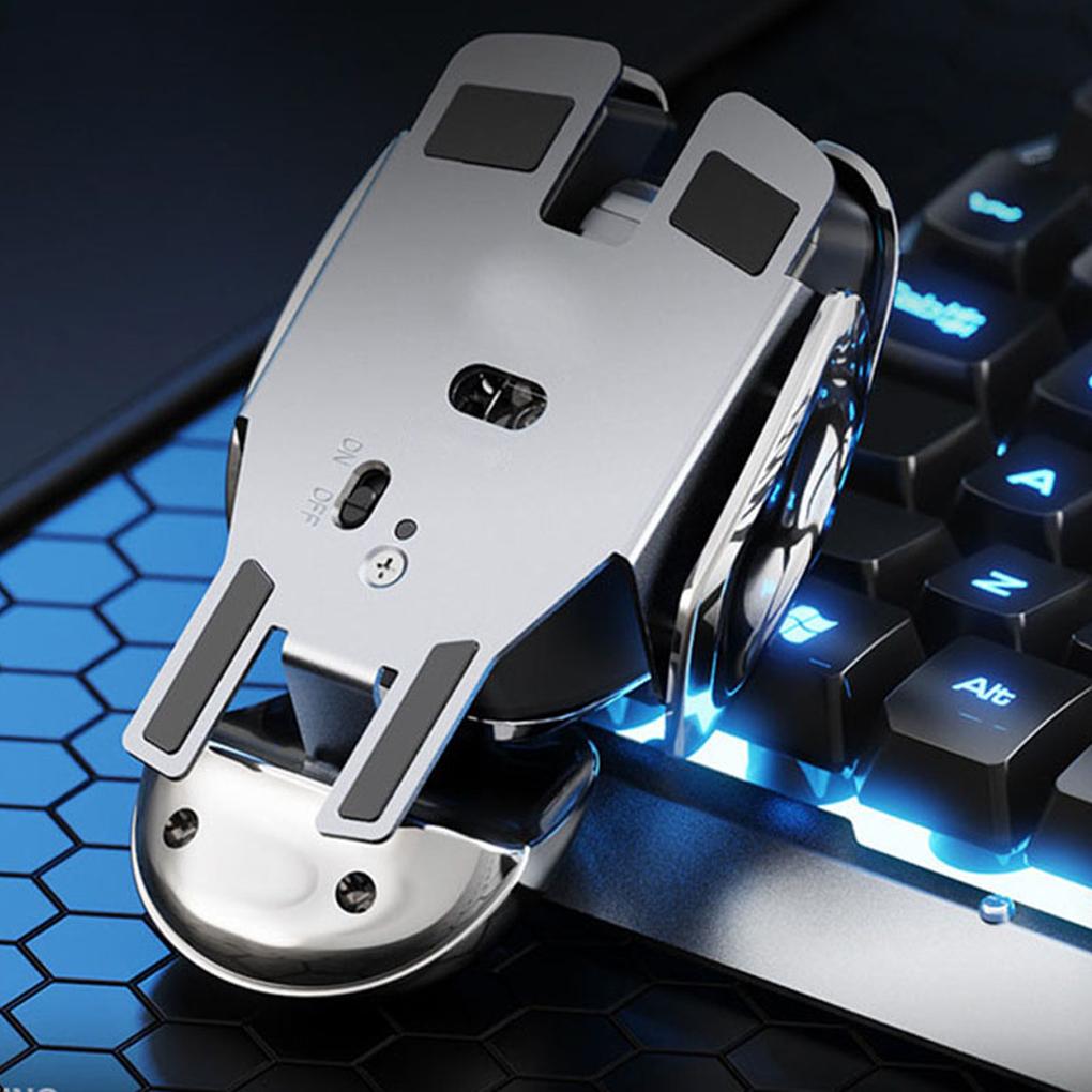 PX2 Wireless Mouse 2.4G Ergonomics Metal Receiver Waterproof Aluminum Lightweight Gaming Mouses Laptop Computer Office Use