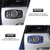 Headlight Switch Control Frame Cover 1X For Ford F150 2015-20 Blue Carbon Fiber