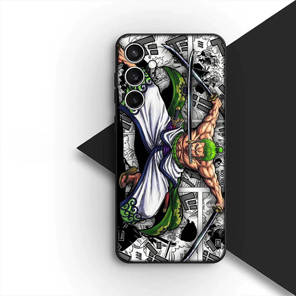 Cover for Motorola Moto G86 G57 E14 E15 G14 G34 G67 G84 G24 A54 G15 Power E22 Phone Case Anime Luffy One Piece Roronoa Zoro