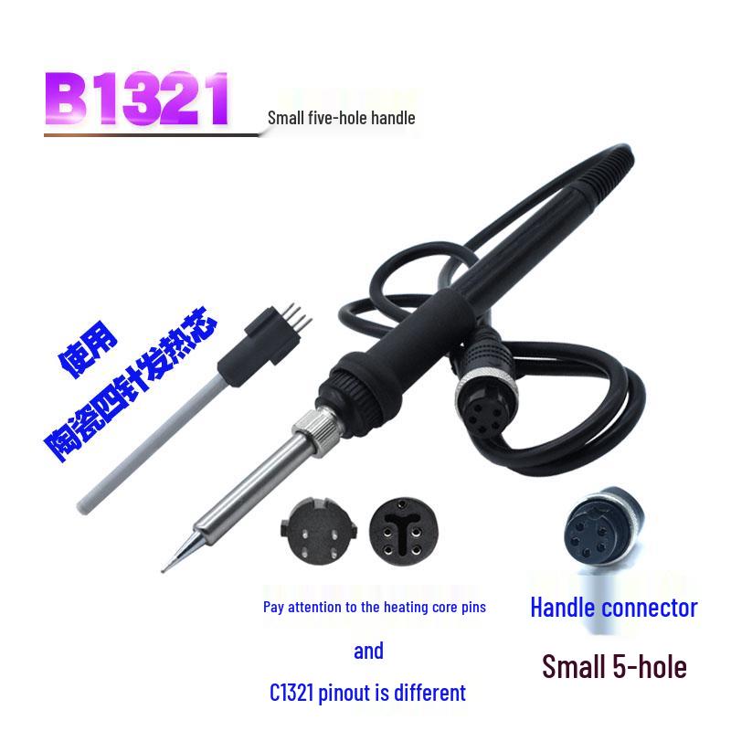 936/969 Electric Soldering Iron Handle with 5-Pin/7-Hole Accessories for Repair and Welding