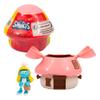 Smurf Mushroom House Figurine 10cm with Confetti Decoration, Assorted Colors, Desktop Decor