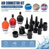 1Set Strong Sealing Air Valve Adaptor PVC ABS Pump Valve Adapter  for Inflatable Pool Air Bed