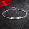 Cuban Chain Bracelet, White Copper, Nickel-Free Electroplated Micron Rhodium Gold, Women'S And Men'S Couples' Children'S Silver Jewelry.