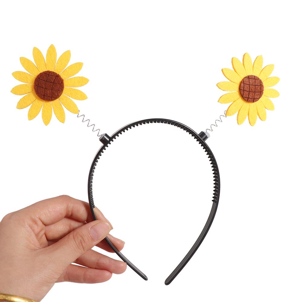 Star Yellow Duck Headband Sunflower Love Heart Cartoon Hair Hoop Plastic Korean Style Children Hair Bands Ladies/Girls