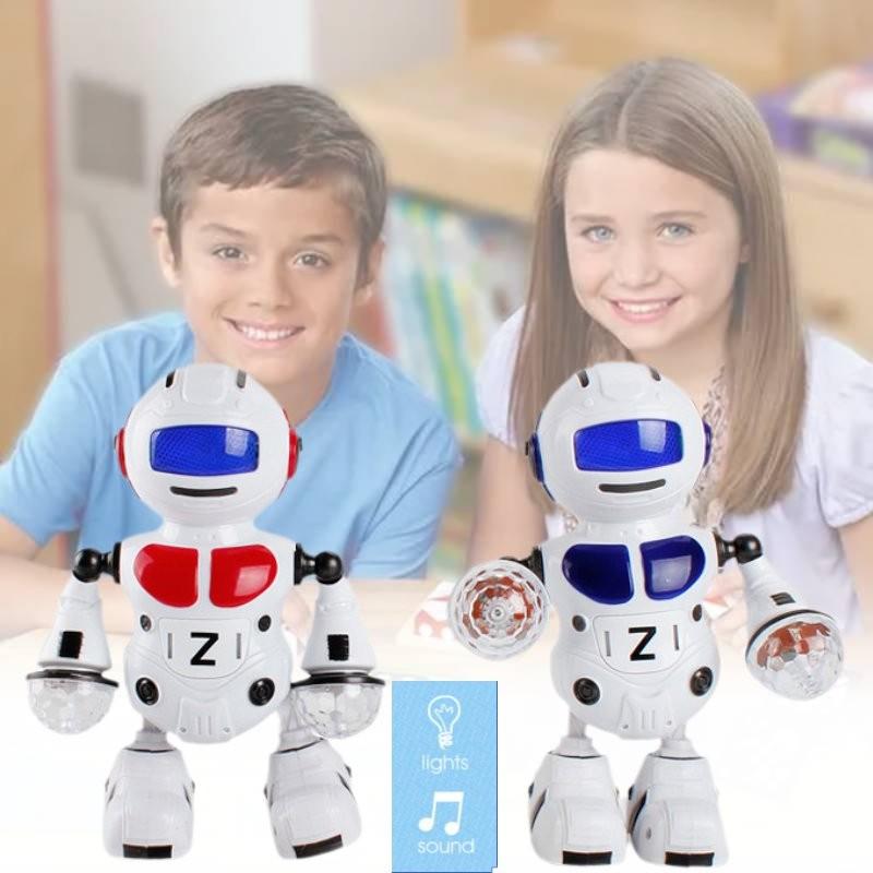 Interactive Musical Dancing Robot Drum Toy For Kids With Colorful Lights And Sounds