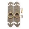 DRELD 2 Pezzi Maniglia Diritta per Mobili in Ottone Cinese Antico Ferramenta per Porte Manopola a Tirare in Rame per Cassetta di Legno 10cm/12cm/15cm
