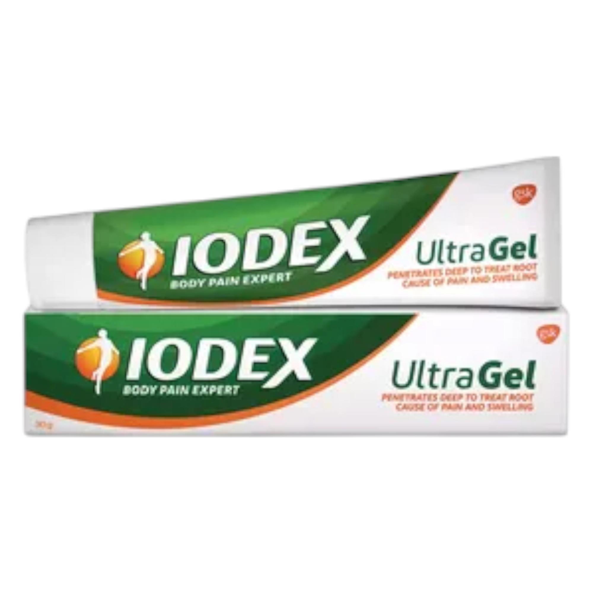

Iodex Ultra Gel+ 30ГМ Обезболивающий гель для боли в шее, плечевом суставе и спине с быстрым впитыванием