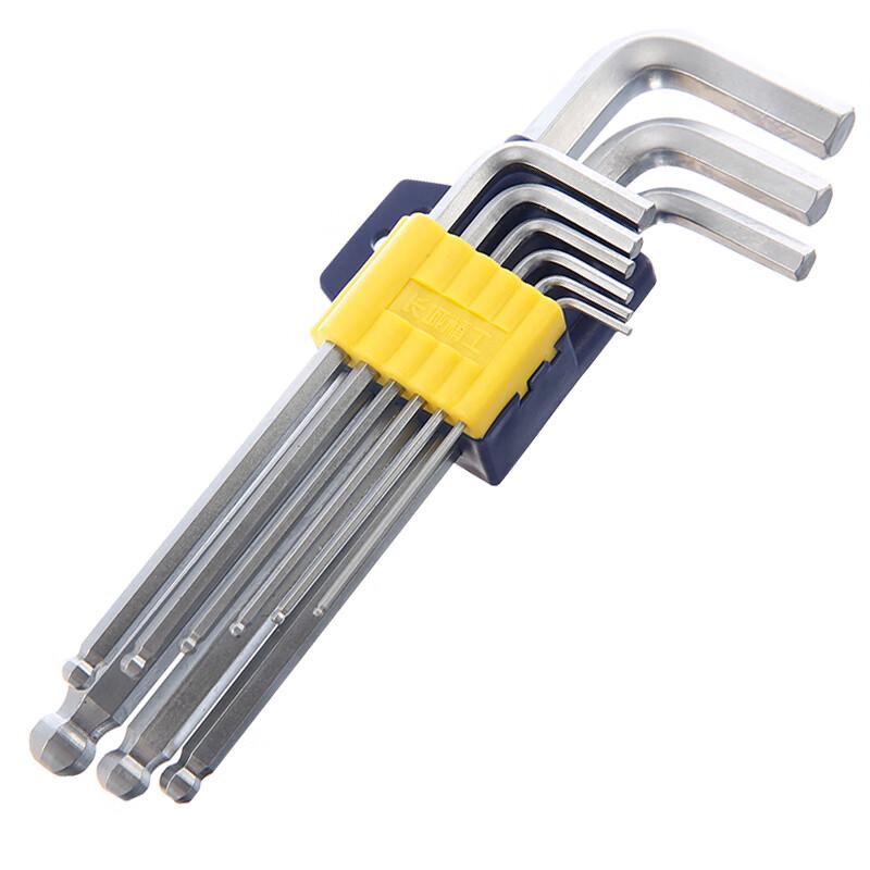 Great Wall 11-Piece Chrome-Plated Ball End Hex Key Set
