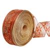 Versatile 200cm Coffee Color Christmas Ribbon Suitable For Tree Ornaments And Crafts