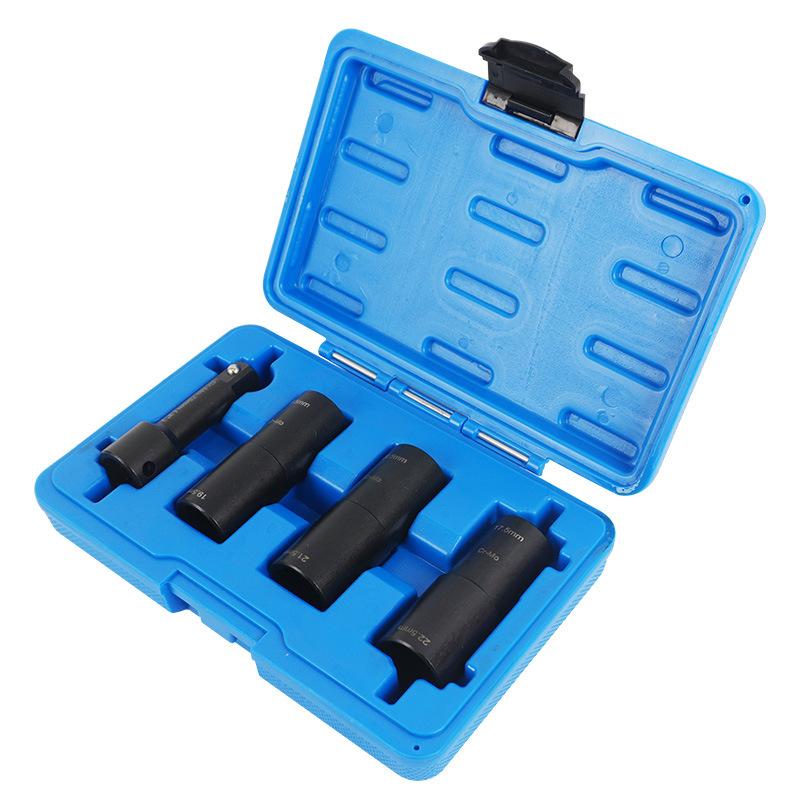 4Pcs Wheel Nut Remover Socket Dual Head Tire Socket 17.5-22.5mm for Ford Land Rover