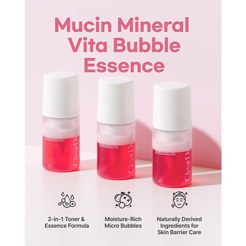 [ClearDea.] Mucin Mineral Vita Bubble First Essence 60ml