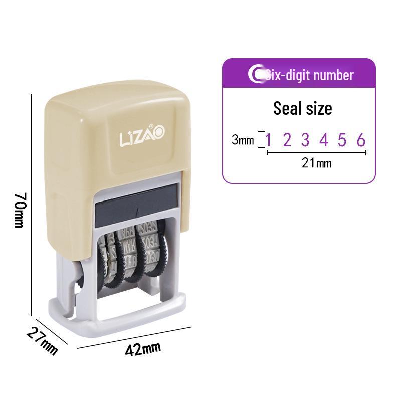 Automatic Re-inking Teacher QC Date Stamp with Adjustable Year, Month, Day