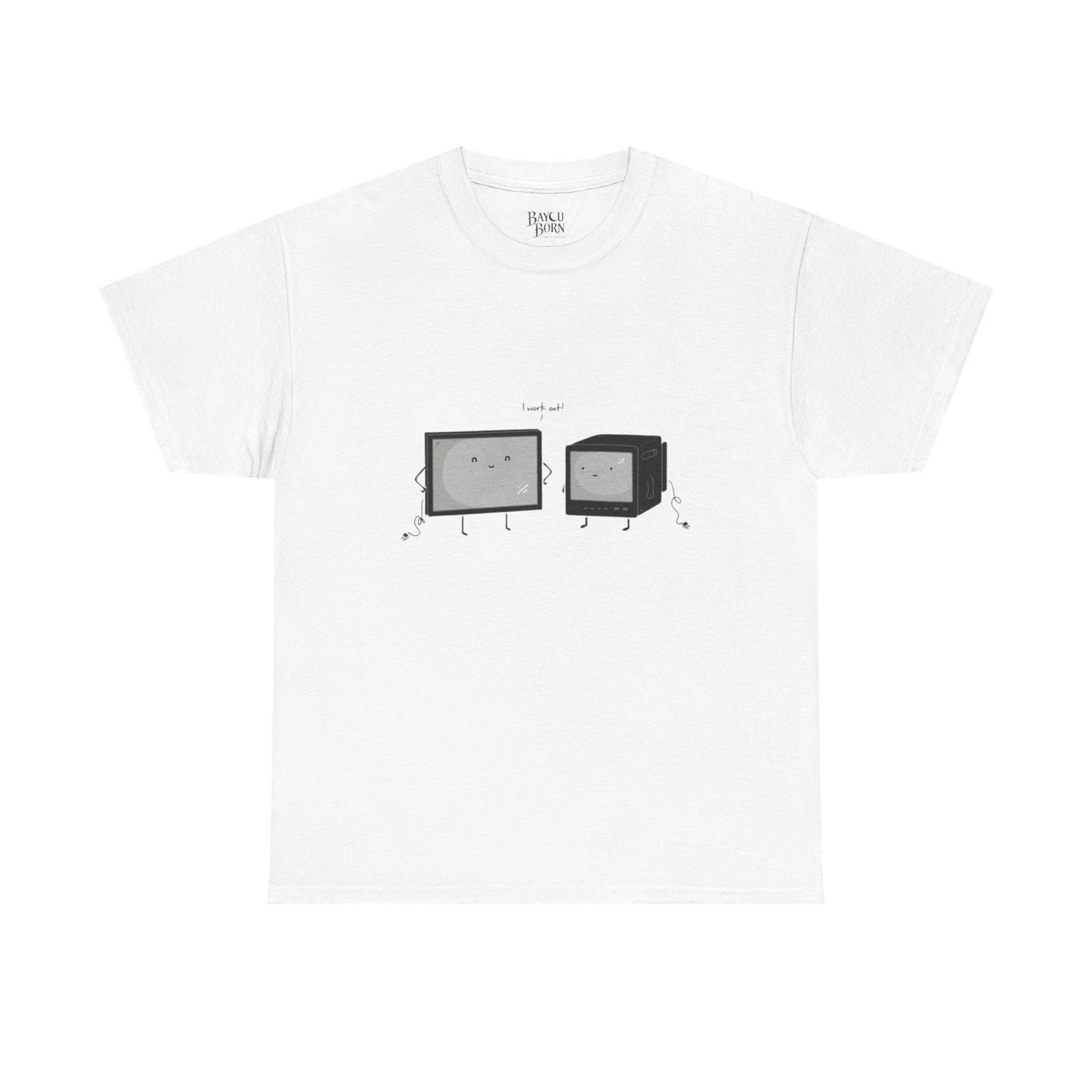 Cute Retro TV Friends T-Shirt | Vintage Television Illustration L