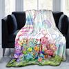 1 Stück, Duffy and Friends (4) Gemütliche Flanell-Kuscheldecke Perfektes Geschenk für Schlafzimmer, Wohnzimmer, Reisen, Camping, Auto