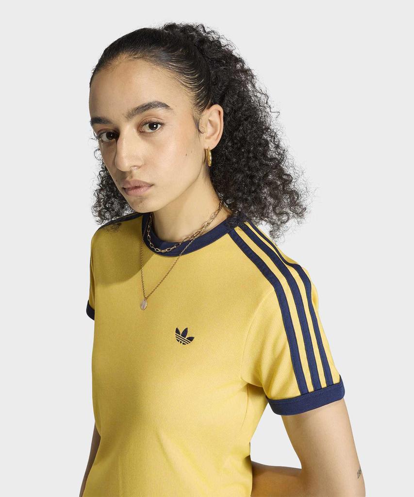 ADIDAS 3-Stripe Heather Cali Tee - Warm Vanilla: Bold Gold / Ks9990