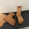 Thick-soled small man heightening retro short boots women's new autumn and winter explosion Maillard boots short Martin boots
