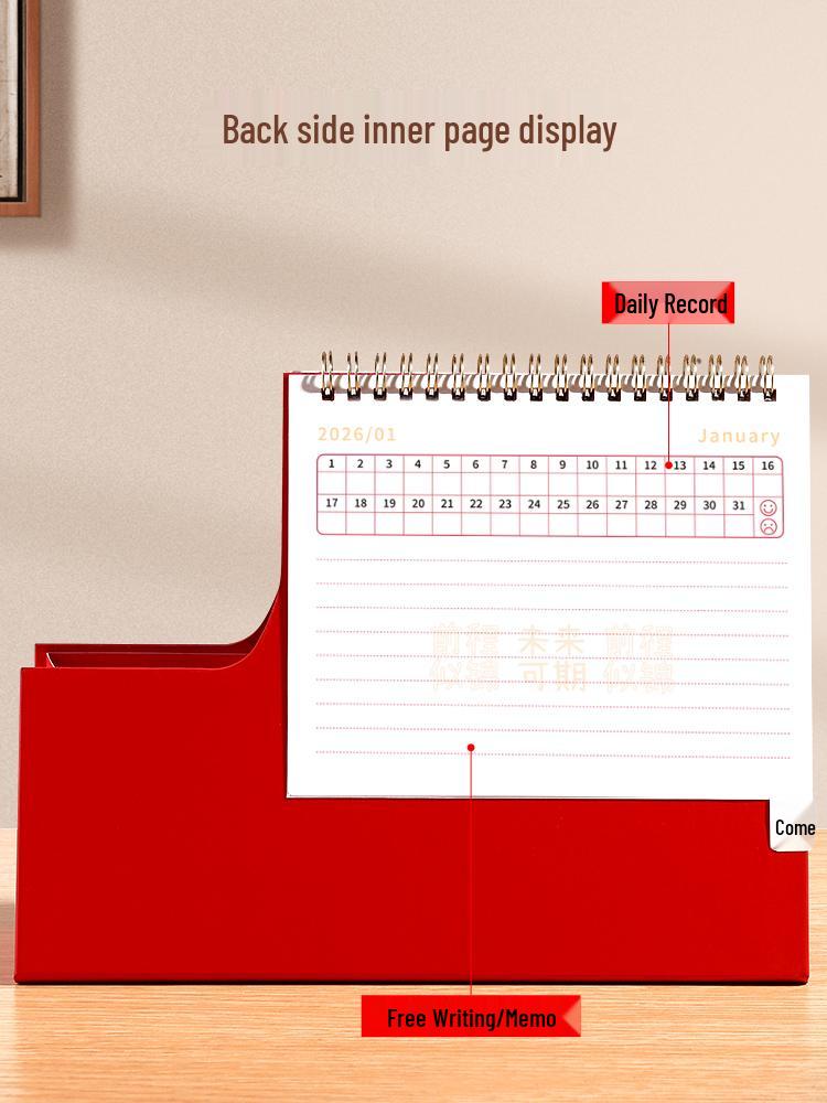 2026 Cartoon Desktop Ornament Calendar & 2025 Self-Discipline Planner