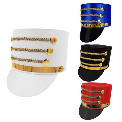 Christmas Party Nutcracker Hat Adult Soldier Knight Hat Marching Band Top Hat Costume Accessory for Stage Performance Dress Wear