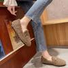 New Arrivals Open Run Women Round Toe Dumble Winter Fleece Loafers