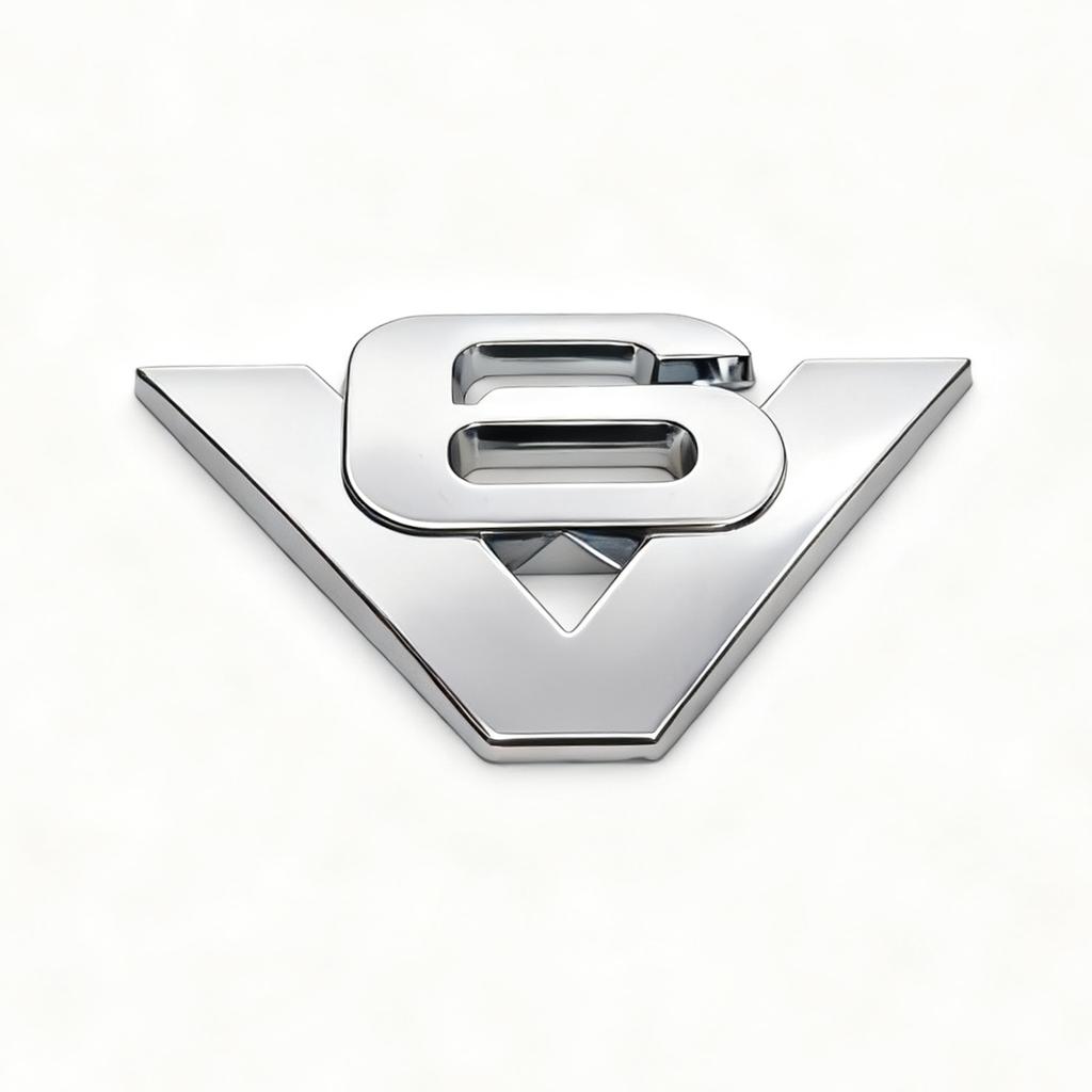Emblemi Metallici per Auto V6 V8 Adesivi Metallici 3D per Auto Accessori Universali per Modifica Auto Auto da Corsa Motociclette Pick-up SUV