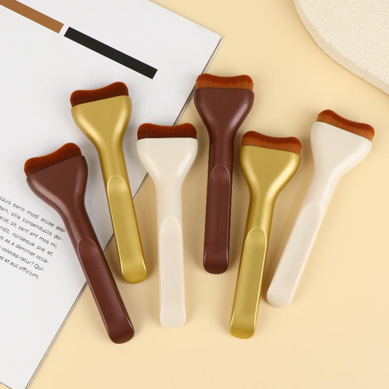 Foundation Cream Blush Soft Bristle Multi-purpose Makeup Tool For Day Tongue-shaped Makeup Brushes For Contouring Tanning Liquid