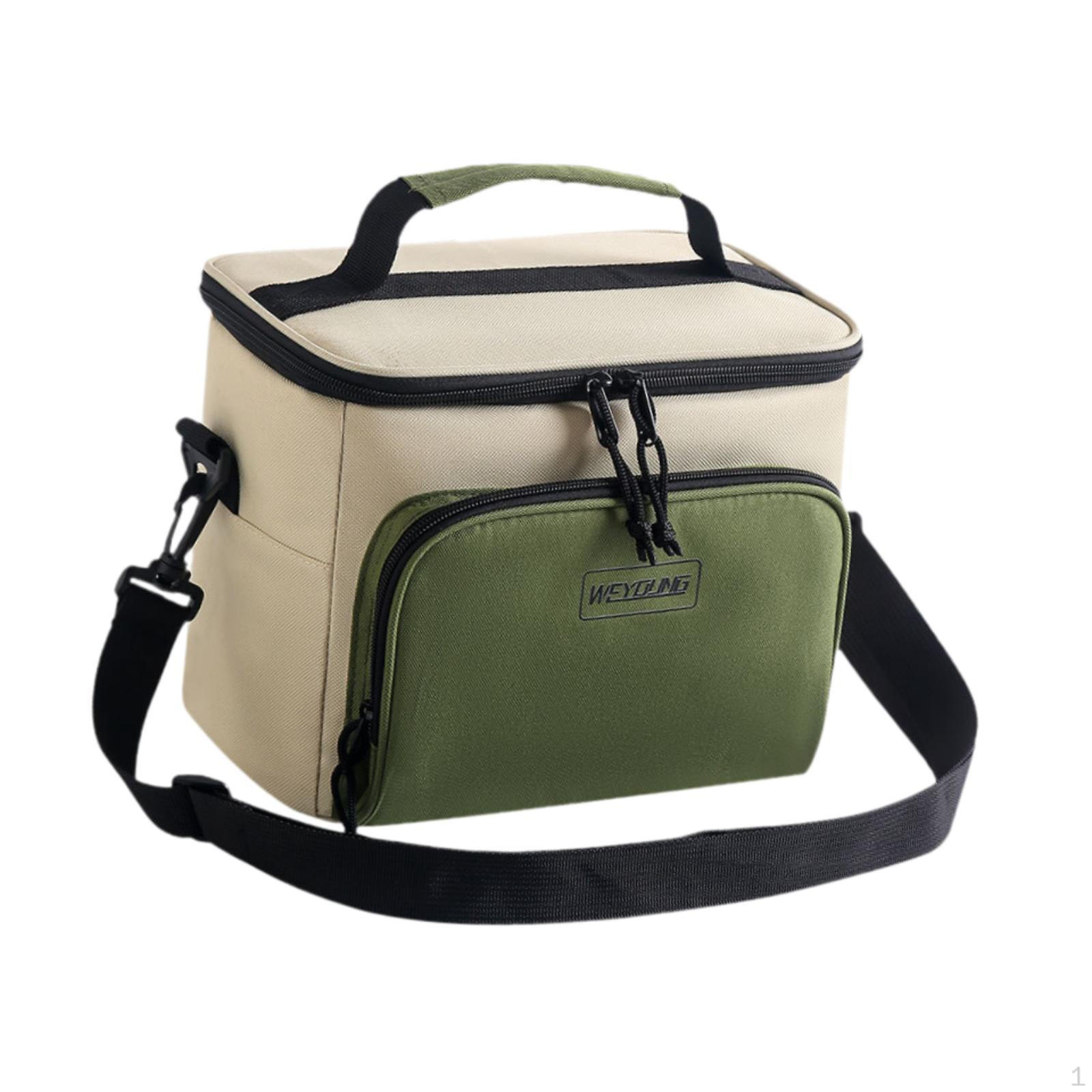 

Изолированный органайзер для ланч-бокса, непромокаемая ткань Оксфорд, портативный, для кемпинга, рыбалки, пикника зелёный