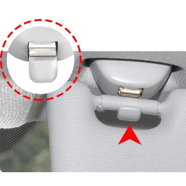 New Genunie Sun Visor Hook Clip Bracket For VW Golf 4 Jetta Passat B5 B6 Polo Beetle Skoda Octavia 3B0 857 563