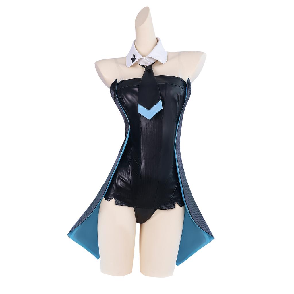Black Hatsune Miku Bunny Cosplay Costume Cartoon Virtual Popular Characters