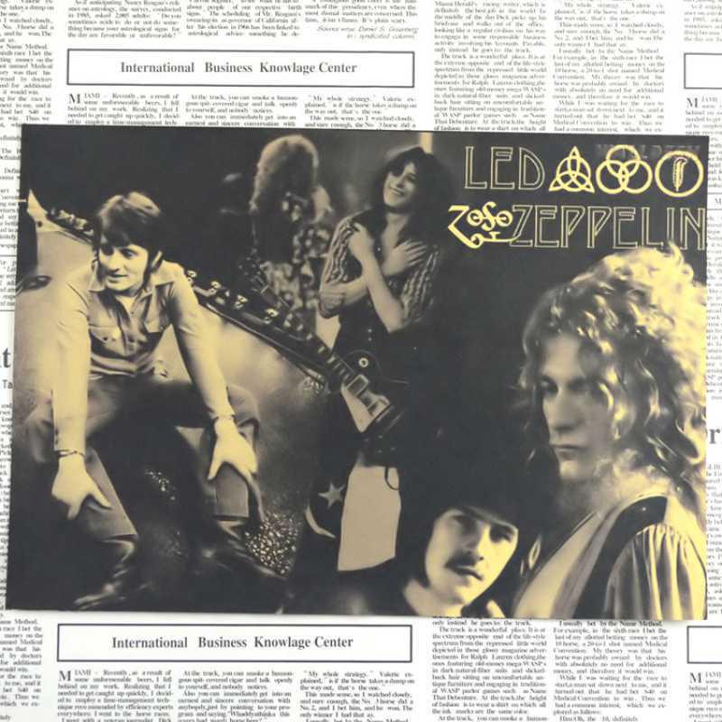 Zeppelin Band Retro Poster - Free Shipping, Kraft Paper, Decorative Wall Art for Bar or Dorm.