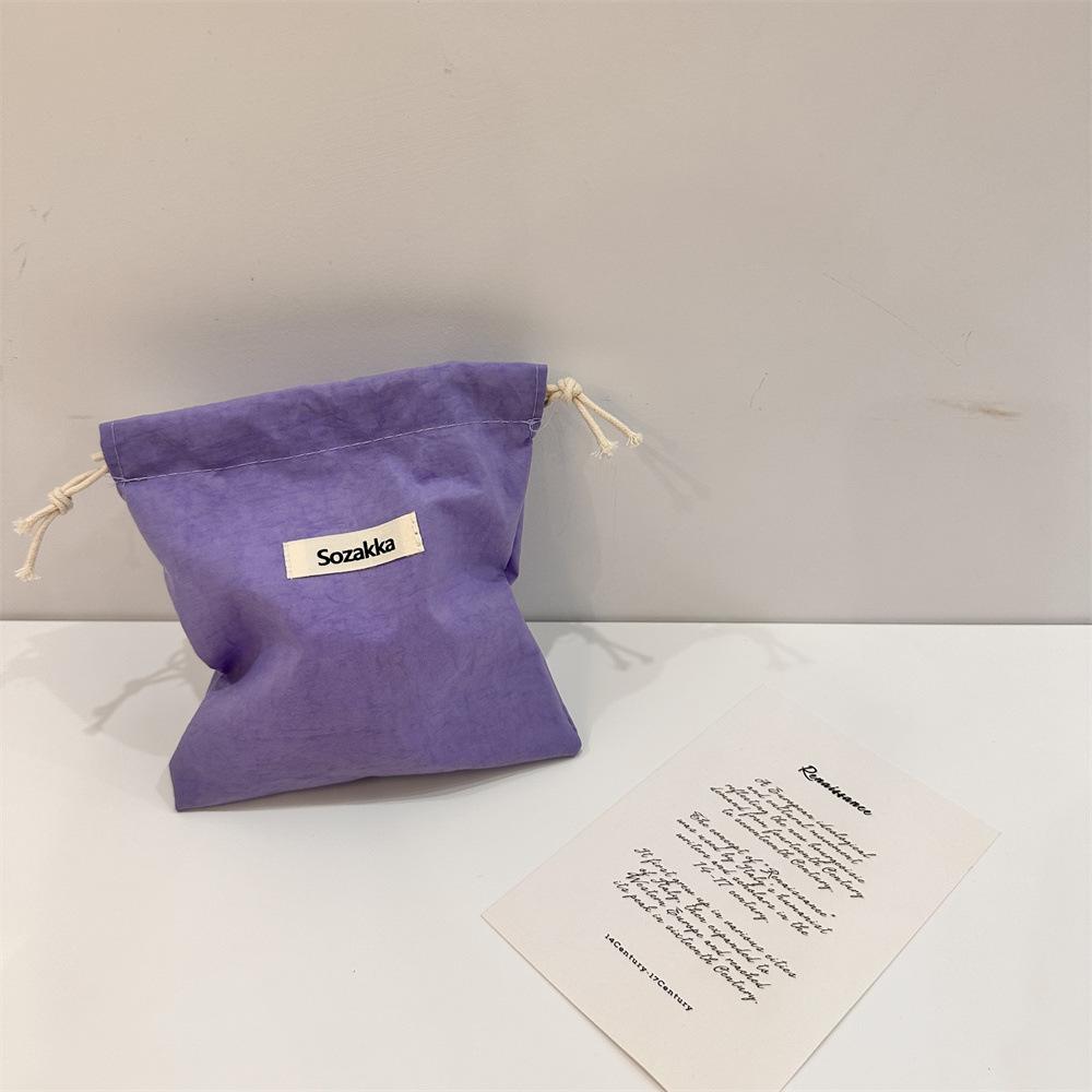 

Модная сумка-мешок на шнурке Oxford Street Мягкая Портативная для хранения туалетных принадлежностей фиолетовый