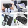For Samsung Galaxy S25 Magnetic Case TPU + PU Leather Phone Back Cover with Detachable Card Holder
