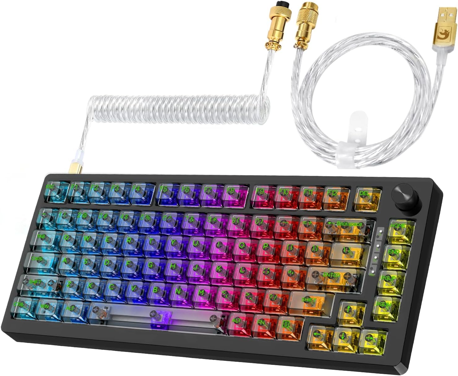 

MK 32 Mechanical Gaming Wired Transparent Apex Pro TKL Keyboard Hot Swap 82 Cable with Coil and Volume Japanese Instruction Manual 2IN1 MAGIC-REFINER