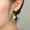 Jewelry Temperament Long Matte Pendant Earrings Korean Wild Sequins Geometric Earring Female Elegant Statement Earrings