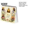 Office Schedule Planning Tool 2027 Bee Themed Desktop Calendar, Spiral Binding And Thickened Cute Illustration Stationery Paper Planner, Decorative
