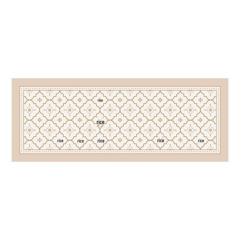 Non-Slip, Oil-Proof PVC Kitchen Floor Mat - Stain-Resistant, Easy-Clean, Full-Coverage Leather