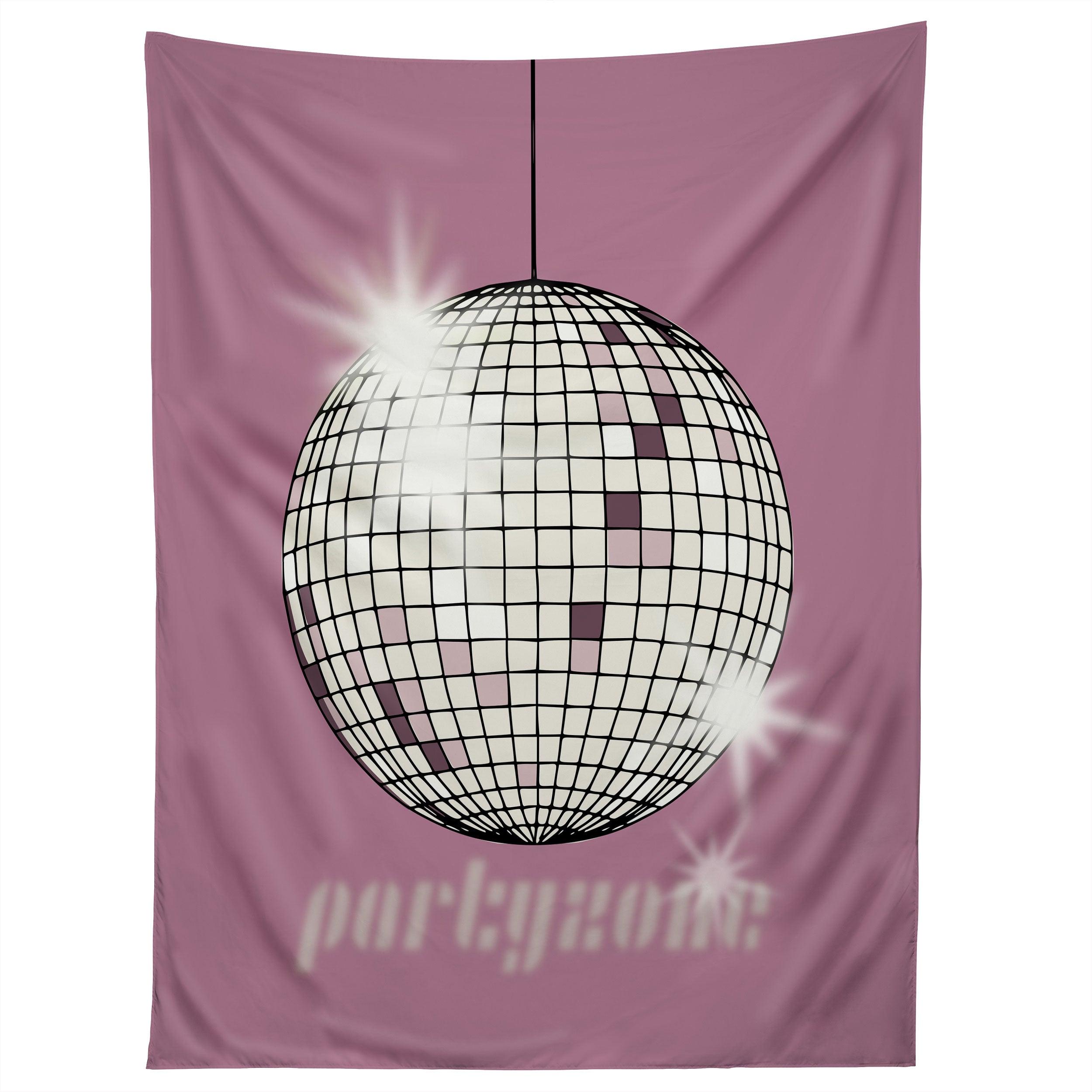 CELEBRATE THE 80S PARTYZONE PINK tapestry 75x100
