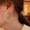 2025 Retro Emerald Zircon C-Shaped Ear Cuff Earrings - Lightweight, Fashionable & High-End Jewelry for Women