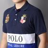 European and American Men's Short Sleeve Polo - British Style Sports Casual Cotton Embroidered Plus Size