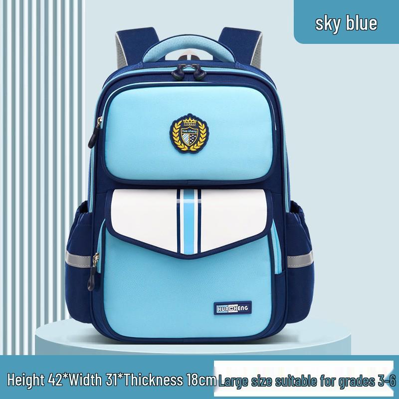 New Style Lightweight Primary School Backpack for Grades 1-6, Designed for Boys and Girls Ages 6-12, with Large Capacity and Comfort