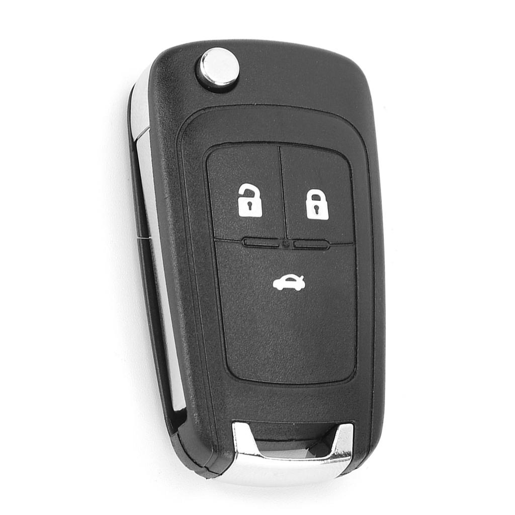 3 Buttons Flip Key Fob Case Shell Cover Replacement Accessories Fit for Chevrolet